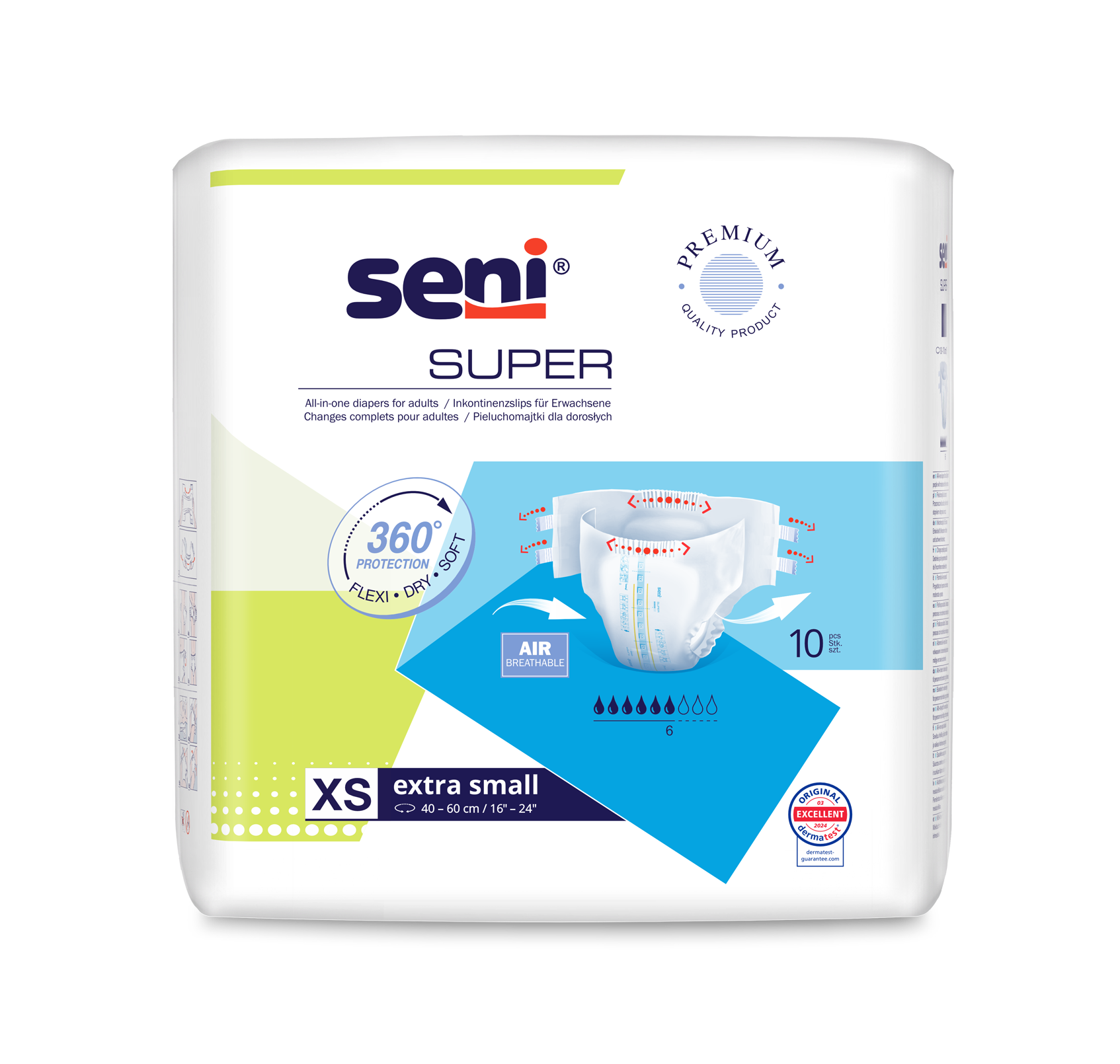 Inkontinenzhosen Seni Super Extra Small, Packung