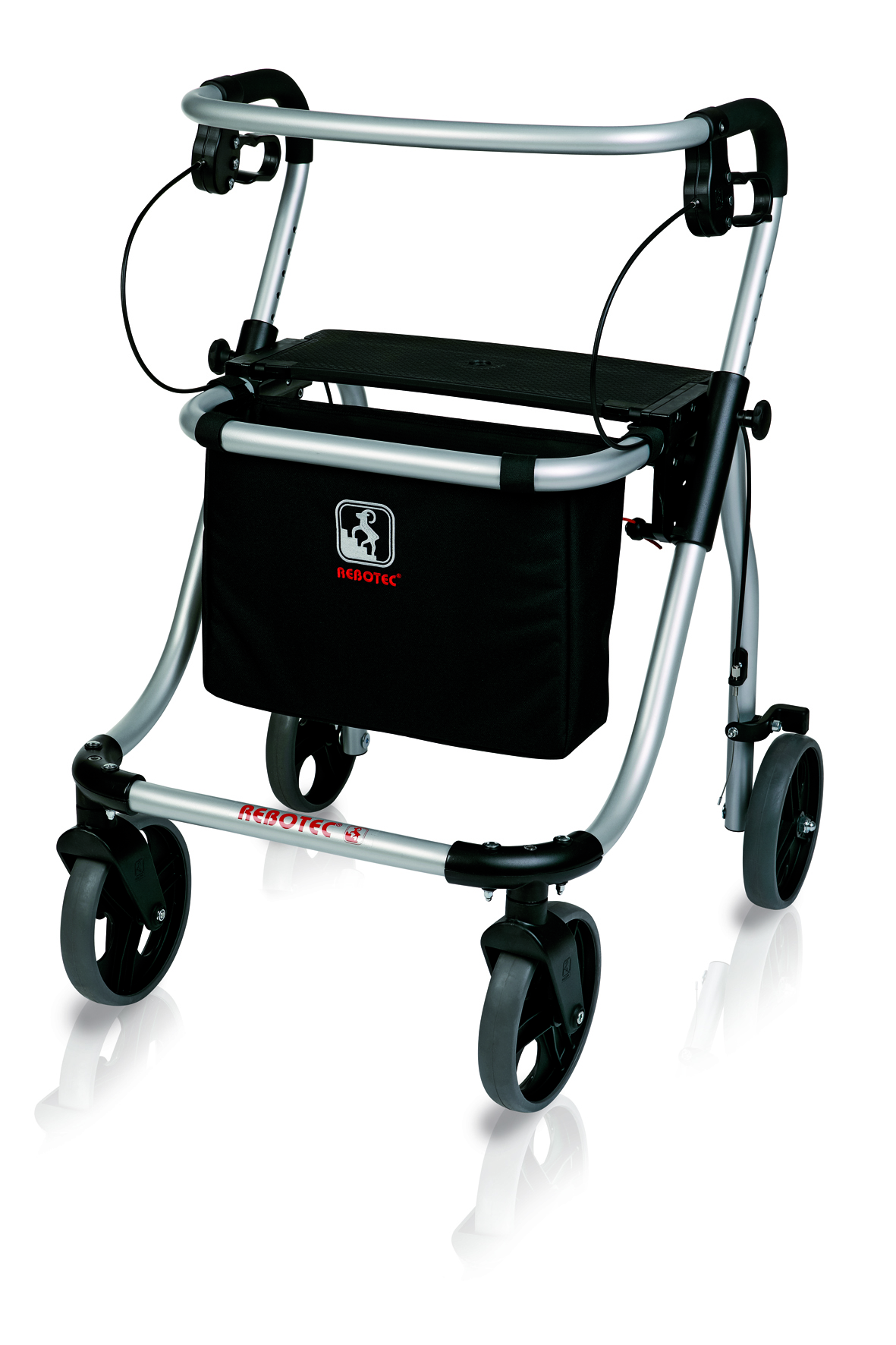 Rollator POLO PLUS-T, silber, Größe L