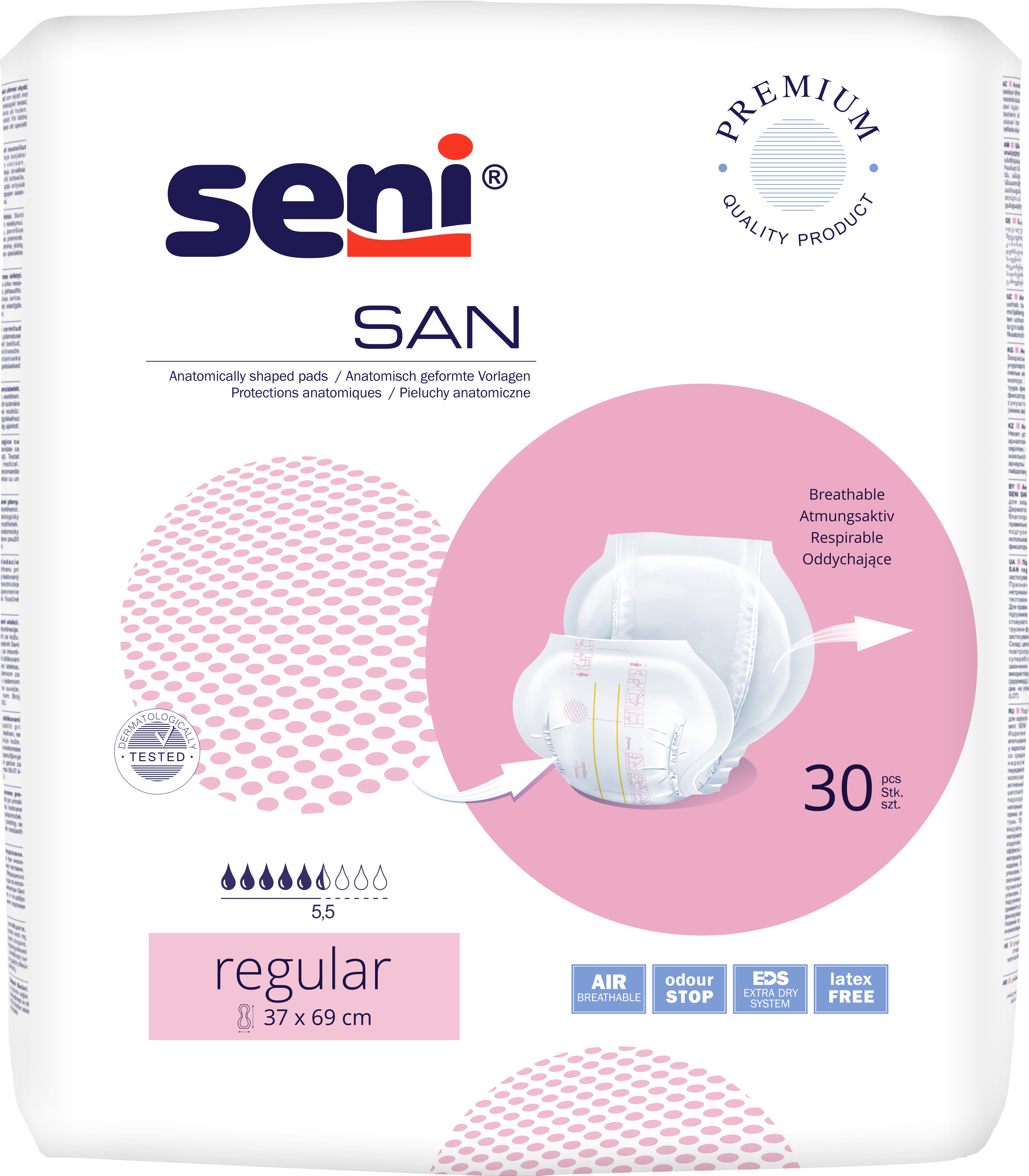 Inkontinenzvorlagen Seni San Regular, Packung