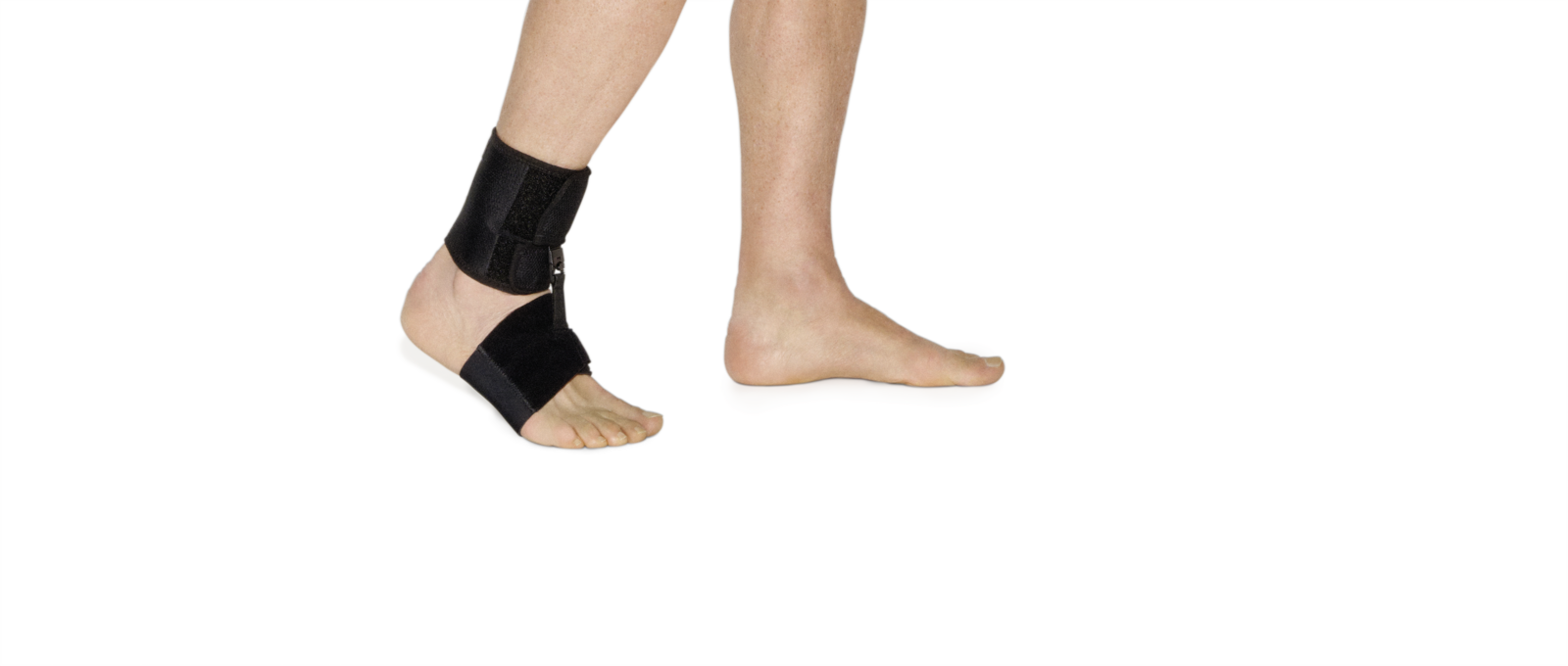 FOOT-UP BARFUSS klettbare Zusatzbandage für Fußheberorthese, schwarz