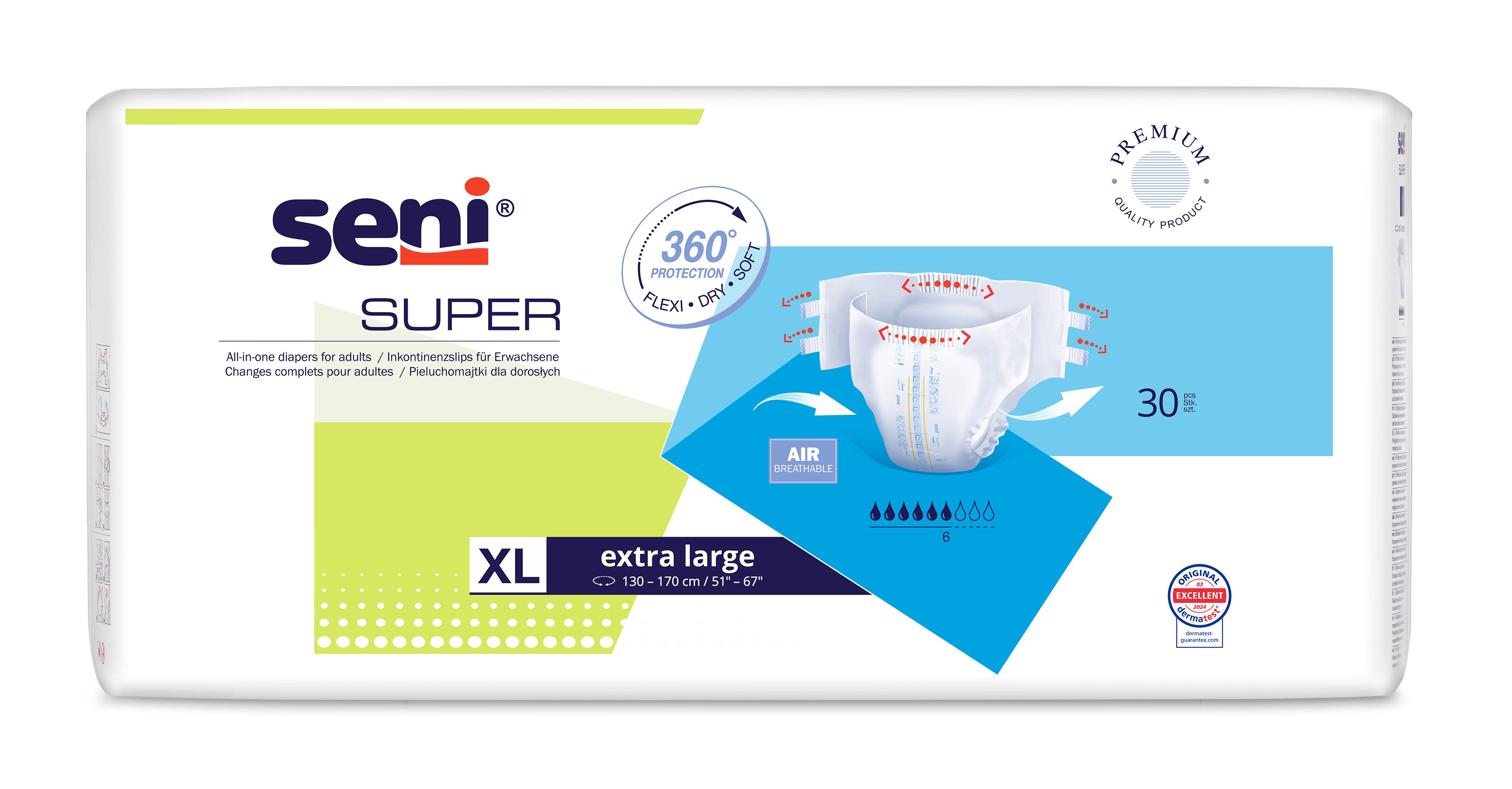 Inkontinenzhosen Seni Super Extra Large, Packung