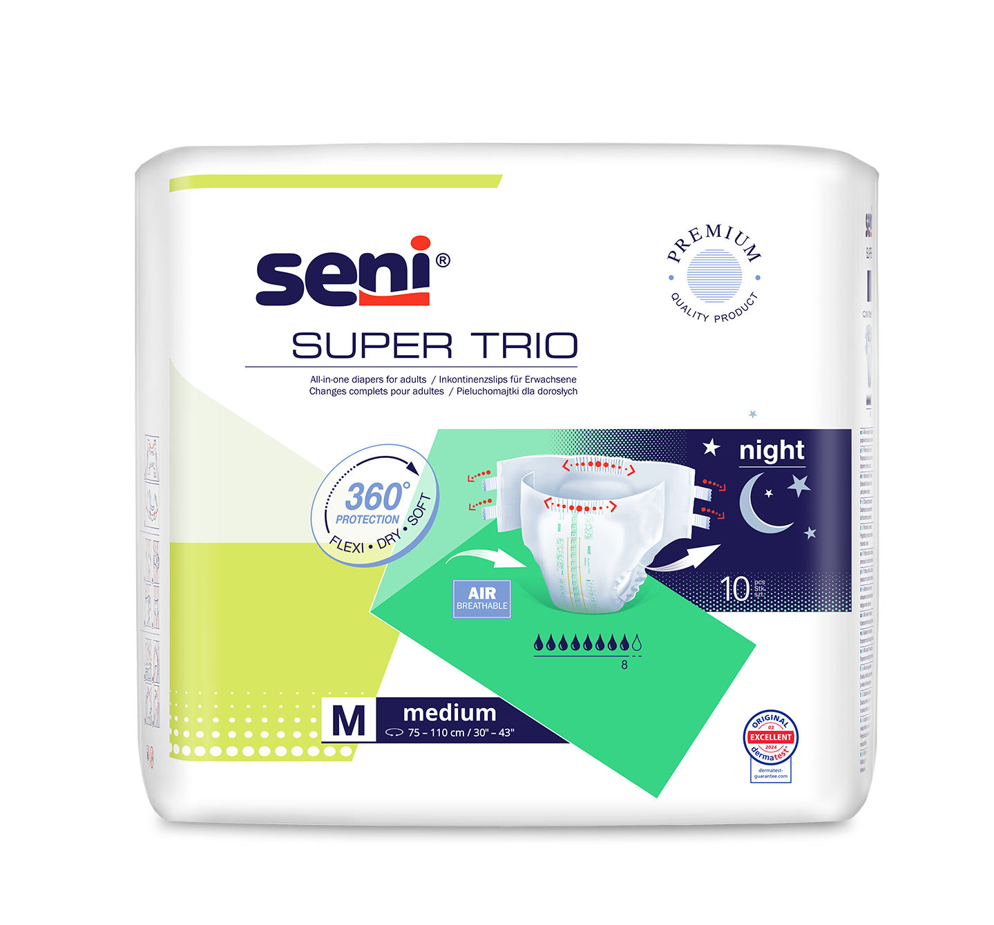 Inkontinenzhosen Seni Super Trio Medium, Packung