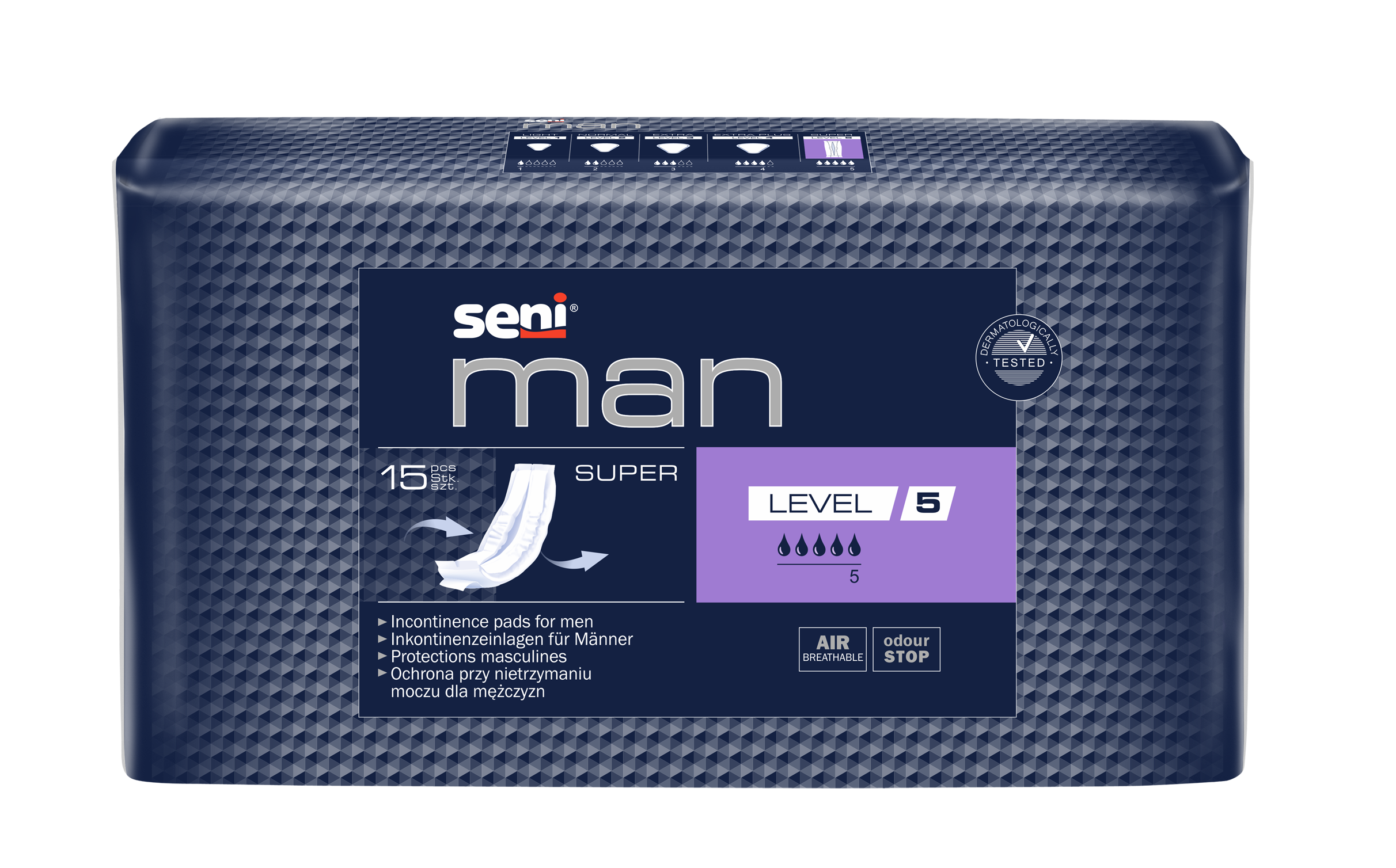 Inkontinenzeinlagen Seni Man Super Level 5, Packung