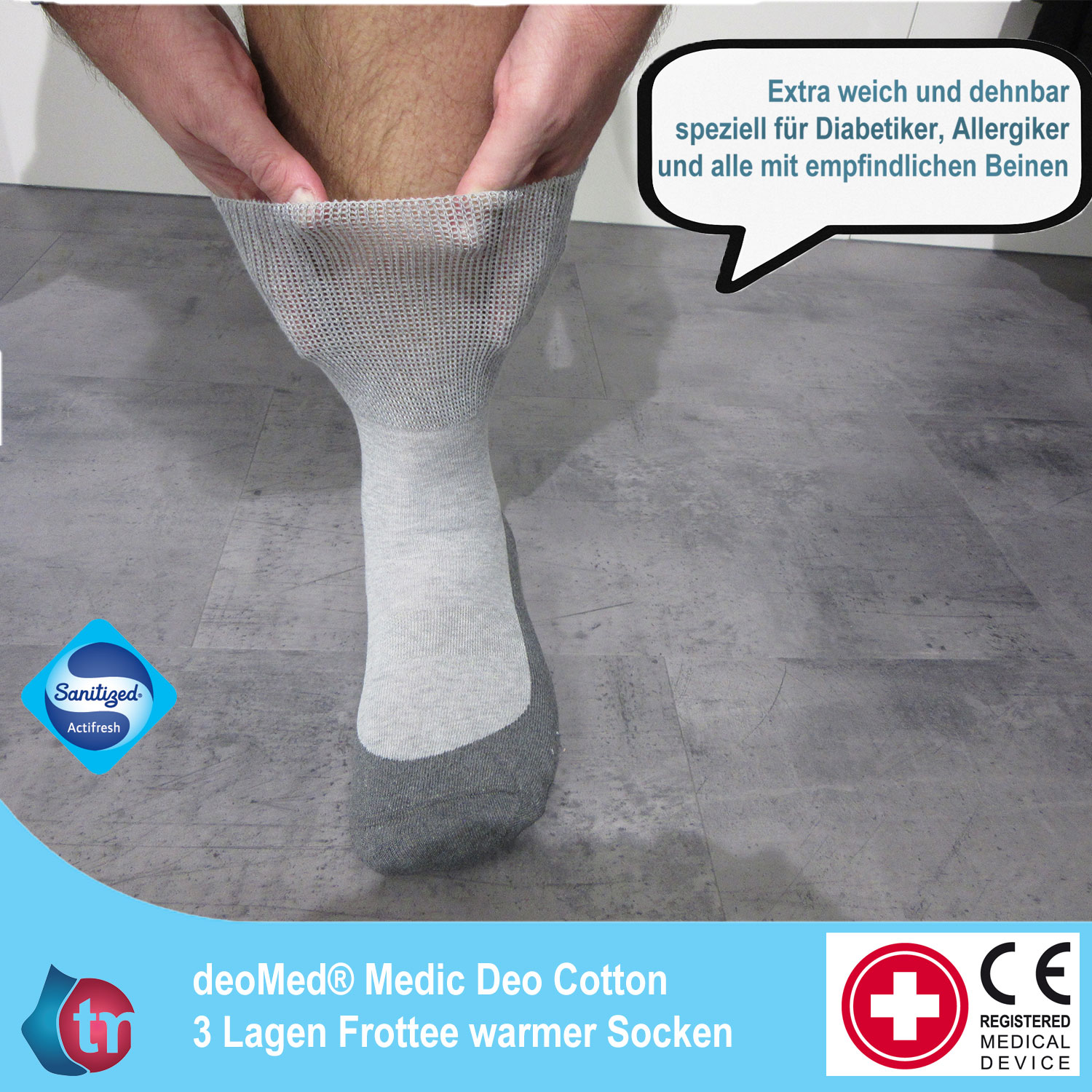 Socken DeoMed Medic Deo Cotton_Bild 3