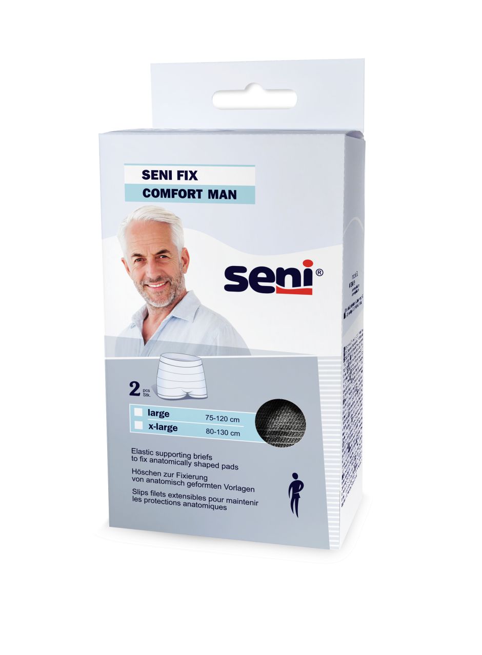 Fixierhose Seni Fix Comfort, schwarz, Packung, für Männer