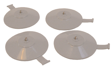 Sauger-Set für Badewannenlifter Bellavita 75 mm, M4 Gewinde mit Lasche ( VPE: 4 Stück )
