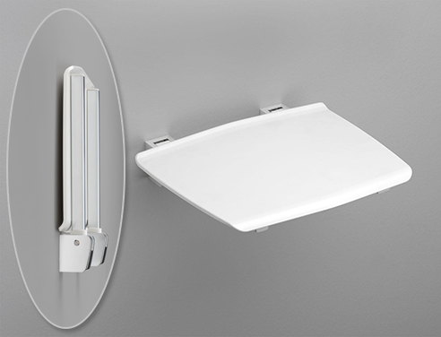 Duschklappsitz Serie 150 RD weiß