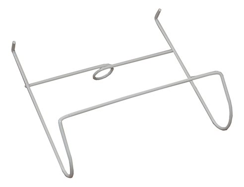 Bettbeutel-Halter rund weiß