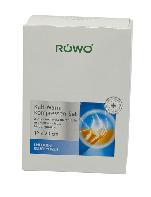 röwo Kalt-Warm Kissen mit Klett-Bandage, 12x29cm (VPE: 2 Stück)