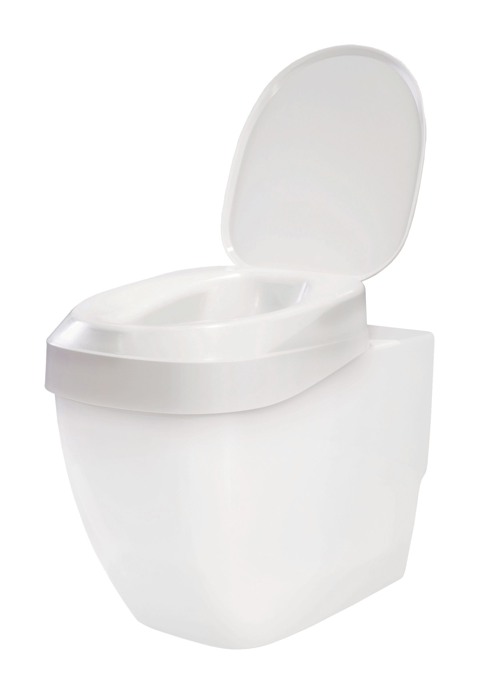 Toilettensitzerhöhung AQUATEC 90 Ergo mit Deckel (VPE:6 Stück)