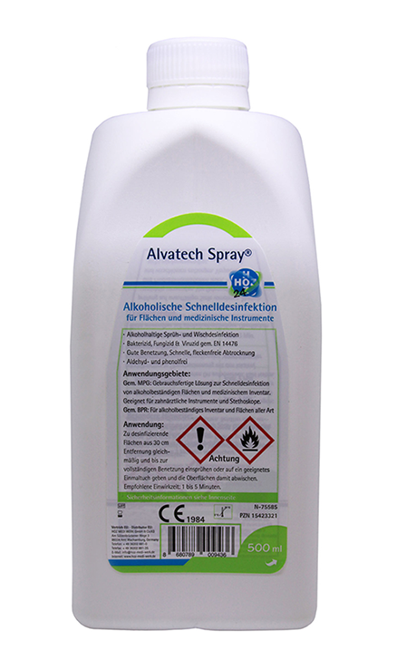 Flächendesinfektion Alvatech 500ml mit Sprühkopf