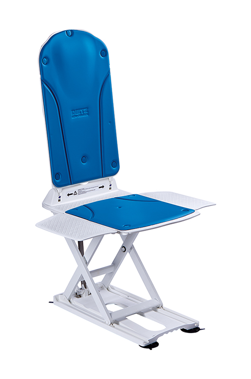 Badewannenlifter KANJO XL SilverLine bis 170kg, weiß-blau