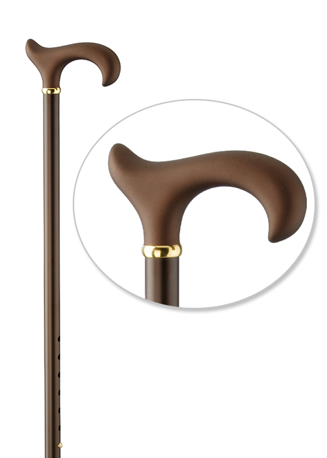 Derbystock Spike Plus Soft-Ergonomic verstellbar bronze