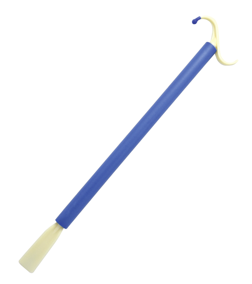 An- und Ausziehstab mit Schuhlöffel ca.61cm blau