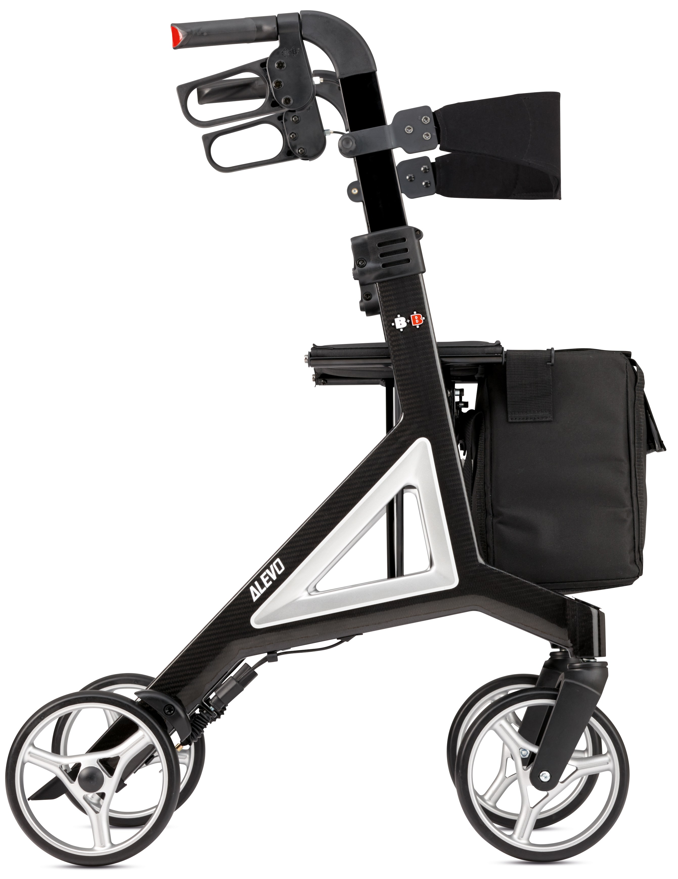 Rollator ALEVO CARBON, Farbe silber