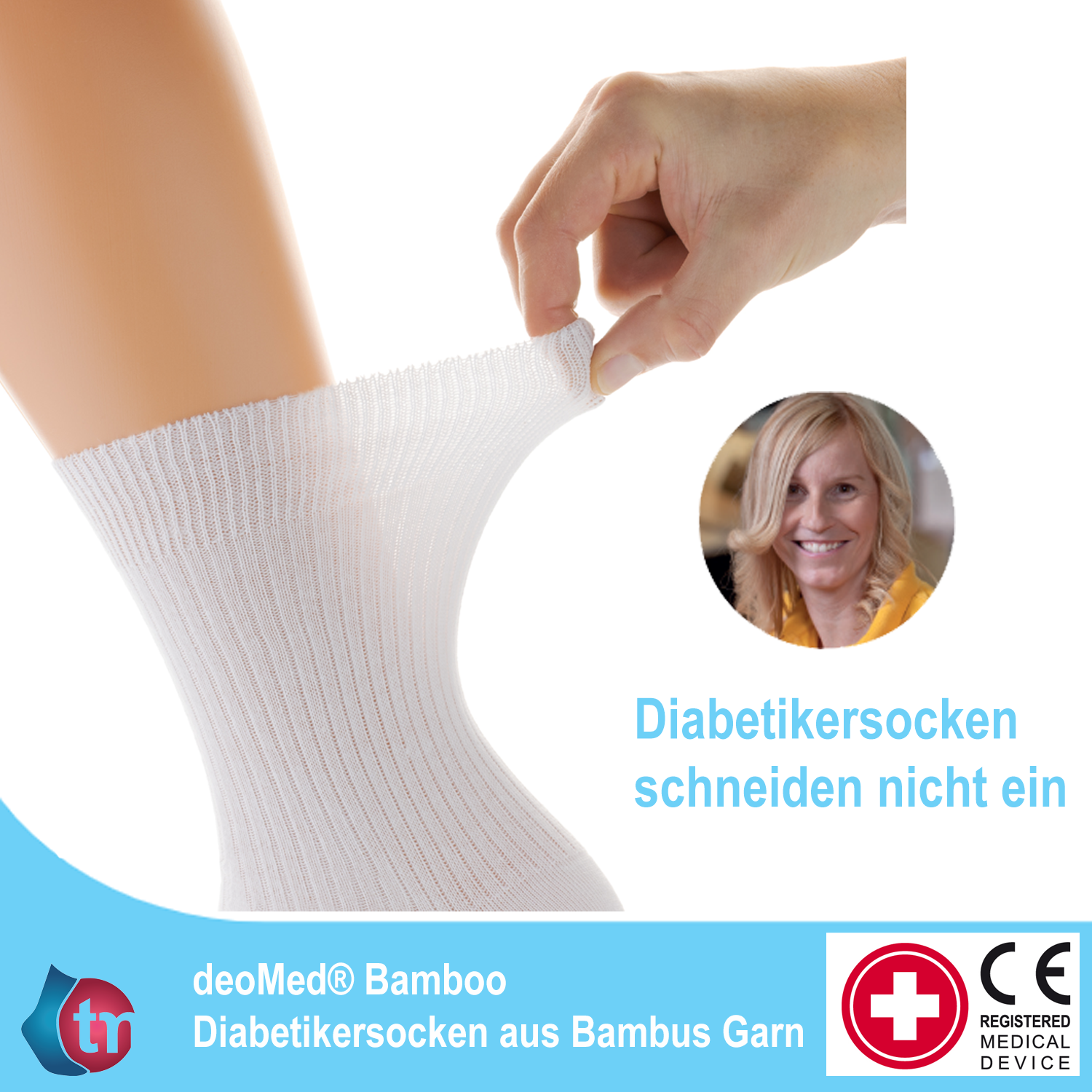 DeoMed Diabetikersocken Bamboo_Bild 2