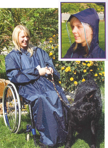 Regencape mit Arm, Senior, marine, Größe 4