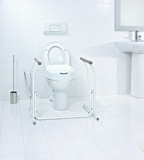 Mobile WC-Aufstehhilfe Sam Comfort, weiß 66 x 49 x 71,5 cm