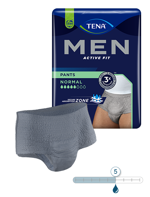 Inkontinenzunterwäsche TENA Men Active Fit Pants Normal Größe L/XL (1 Karton : 4 x10 Stück)