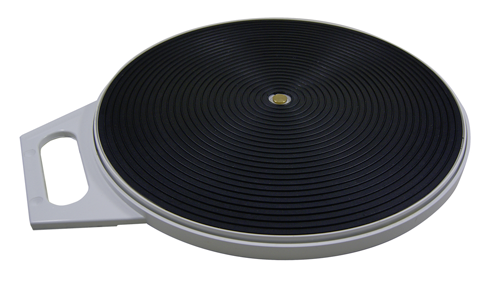 Drehscheibe mit Griff ca.32 cm schwarz-grau