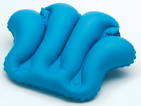 Großes Badewannenkissen aufblasbar 57x38cm blau