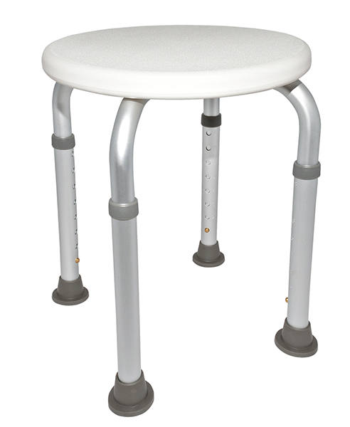 Duschhocker EXTRA 8-fach höhenverstellbar, weiß