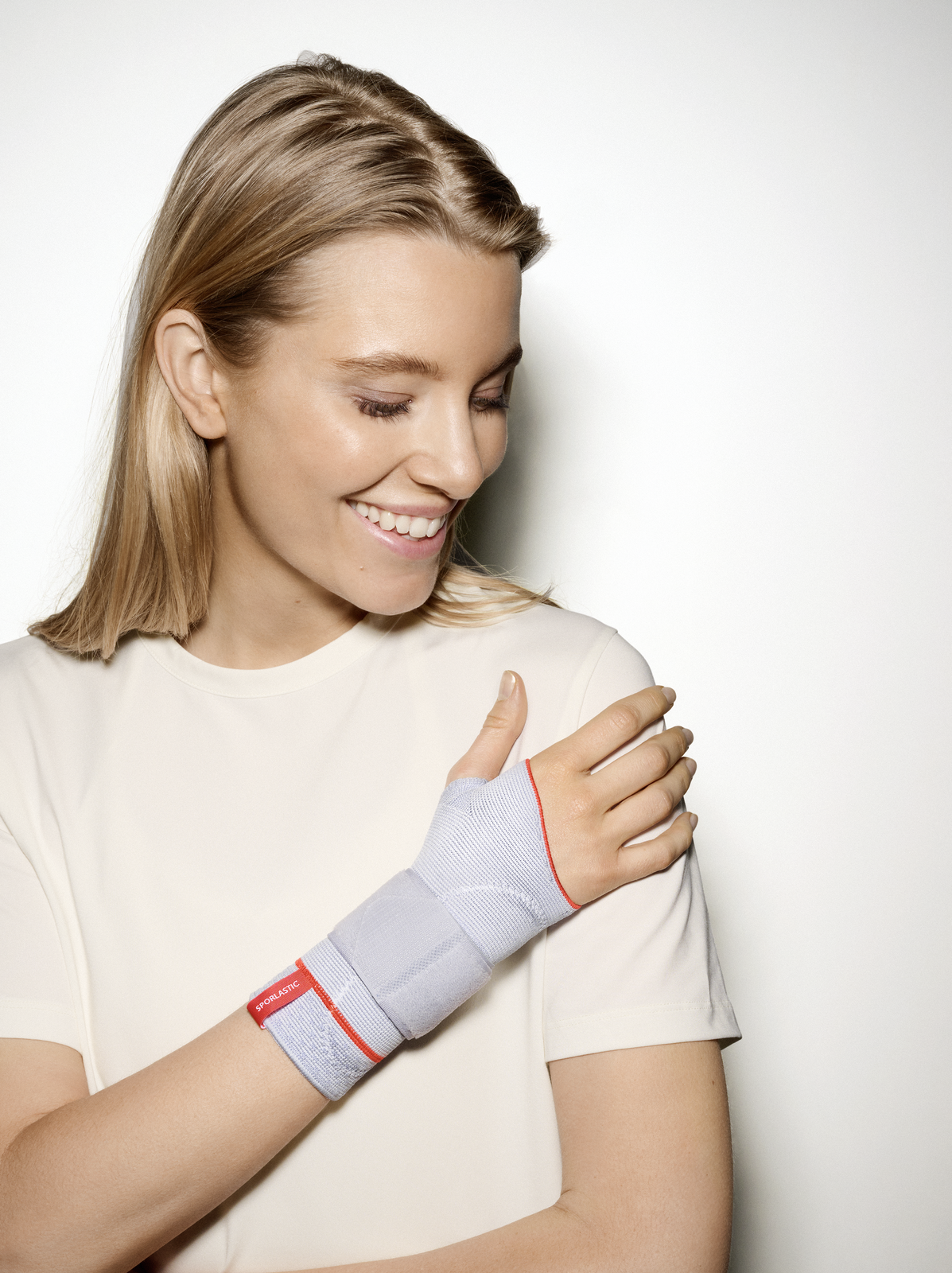 Handgelenkbandage MANUDYN, platinum