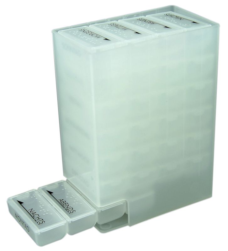 Medikamentendispenser 7 Tage, transparent