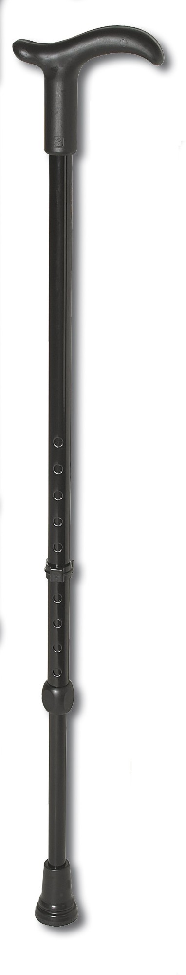 Gehstock Simplex mit Fritzgriff verstellbar, schwarz