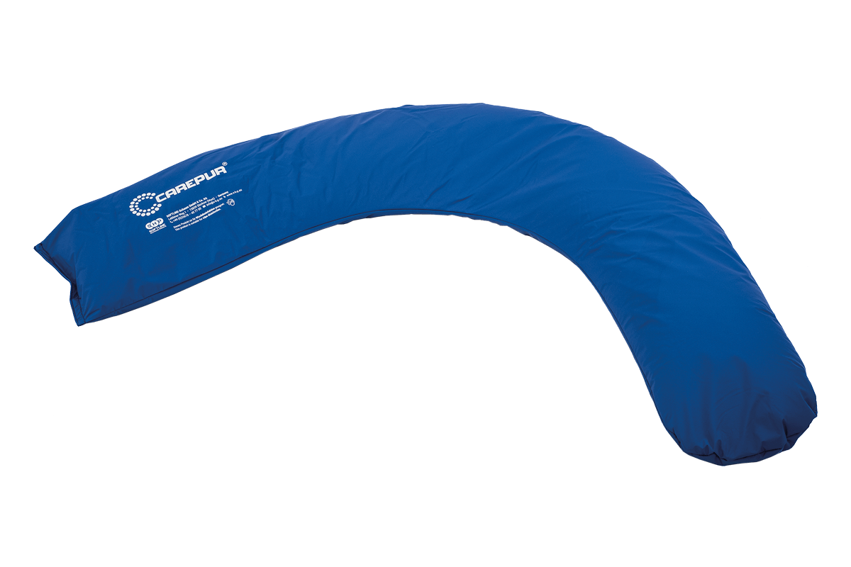 Halbmondkissen CarePur 180 x 31 cm blau_Produktbild