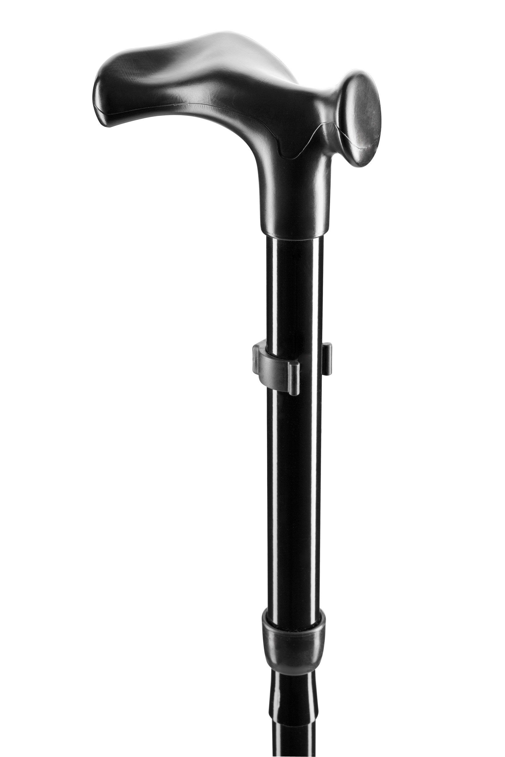 Gehstock HANDY faltbar, anatomisch, 5-fach höhenverstellbar schwarz