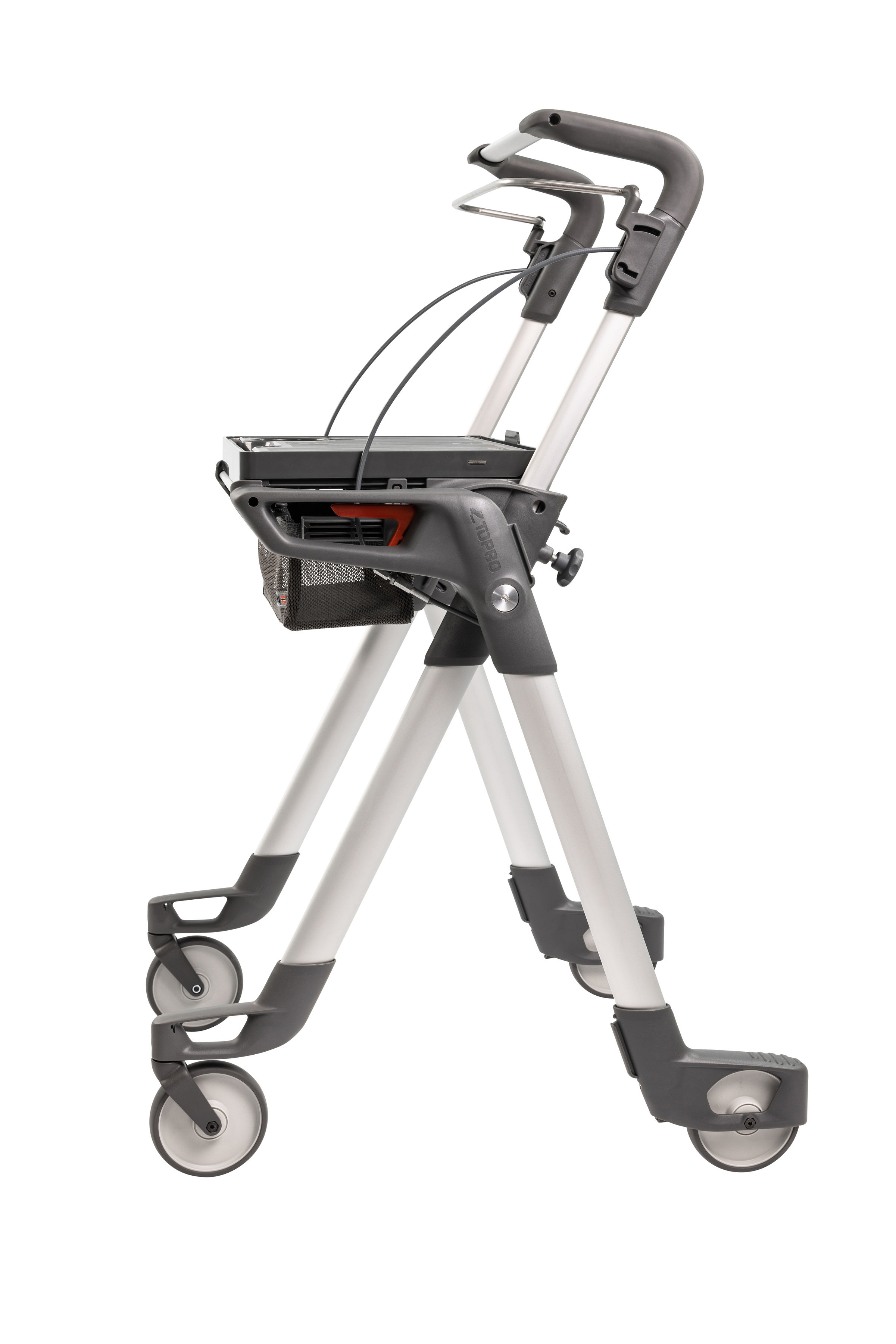 Indoor-Rollator TOPRO Hestia silber, Seitenansicht