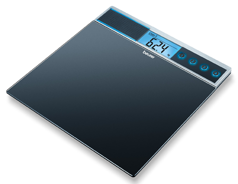 Glaswaage GS 39, mit Sprachfunktion anthrazit