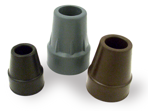 Gummipuffer für Krankenstock, 18mm braun