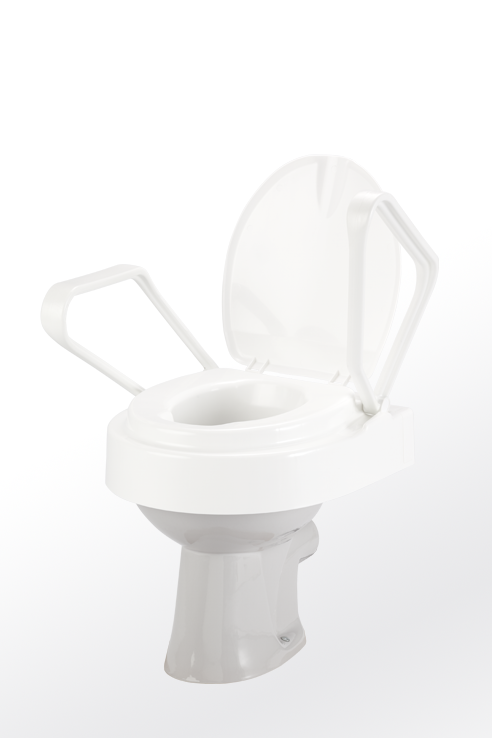 Toilettensitzerhöhung TRILETT2 mit Armlehnen,weiß