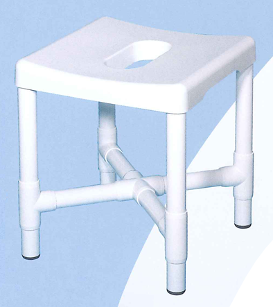 Duschhocker DH 49 mit Hygieneöffnung weiß