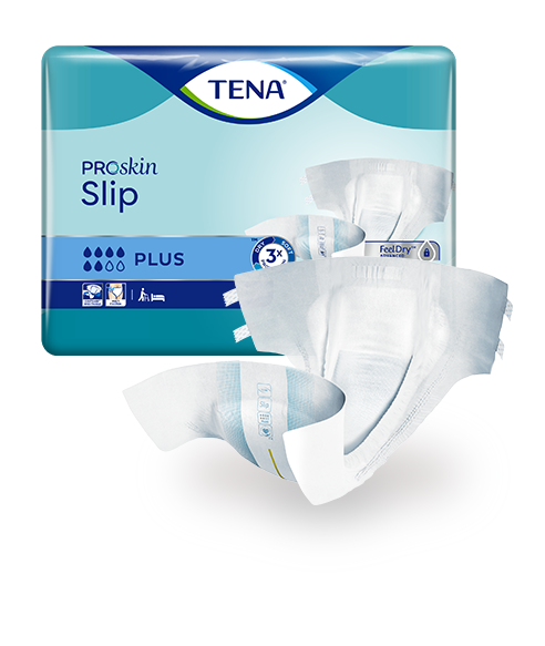 Windelhose TENA Slip PROskin Plus XL Hüftumfang 120 bis 160 cm.(1Karton: 3x30Stk.)