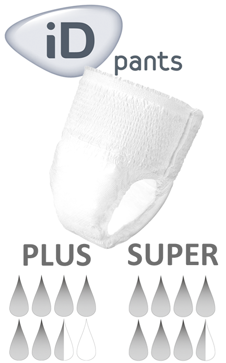 iD Pants TBS Super Medium Hüfte 80 bis 120 cm (1 Karton:6x12Stk.)