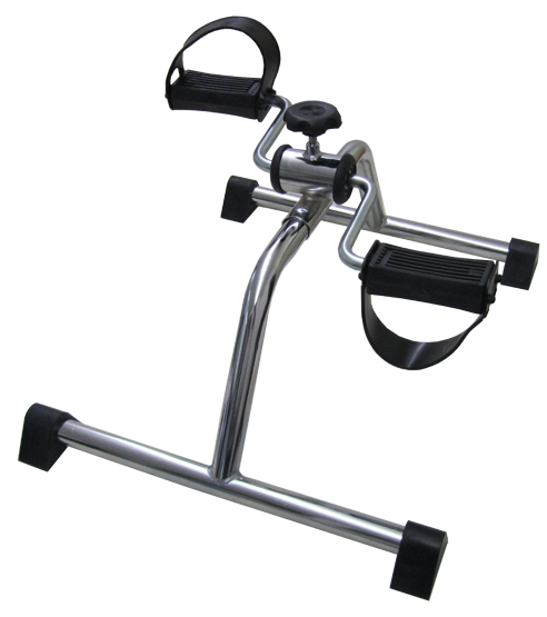 Bewegungstrainer mit verstellbarem Tretwiderstand, chrom