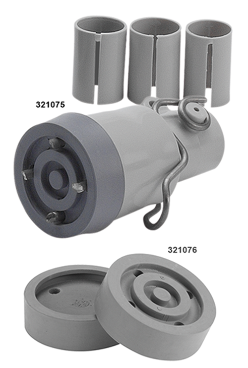 Ausfahrbarer Winterspike grau