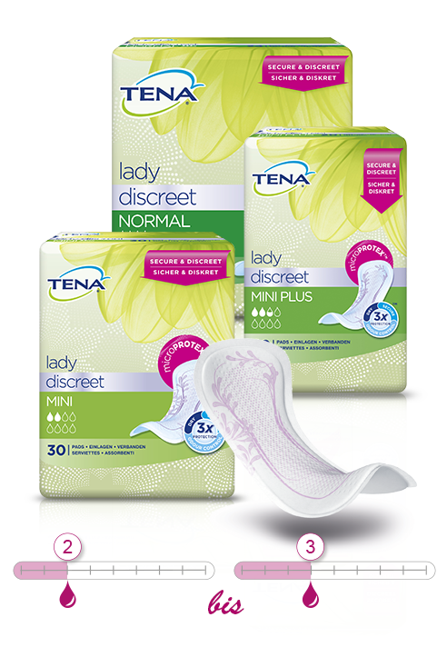 Einlage TENA Lady Discreet Mini Plus (1 Karton: 6 x 20 Stück)