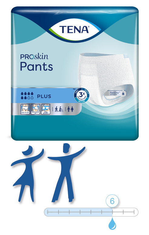 Einweghose TENA Pants PROskin Plus M Hüftumfang 80 bis 110 cm(1 Karton: 4x9Stk.)
