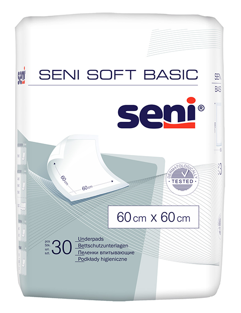 Bettschutzunterlagen Seni Soft Basic 60x60 (1 Karton: 4 x 30 Stück)