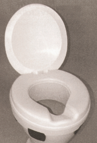 Toilettensitzerhöhung Clipper III mit Deckel 10 cm