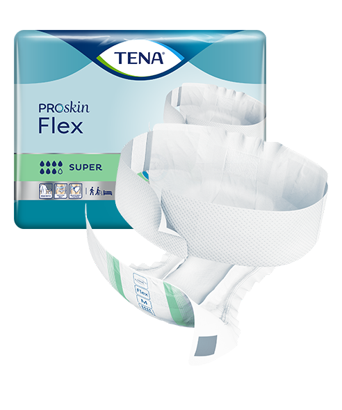 Vorlage mit Hüftbund TENA Flex Super PROskin Super L (1Karton: 3x30 Stück)