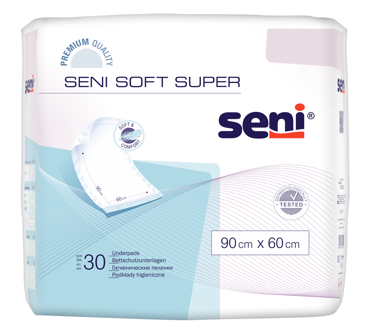 Bettschutzunterlagen Seni Soft Super 90x60, Packung