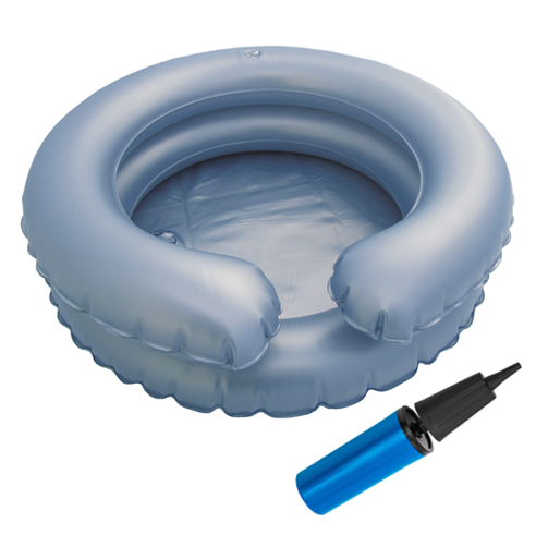 Haarwaschwanne, aufblasbar mit Pumpe blau