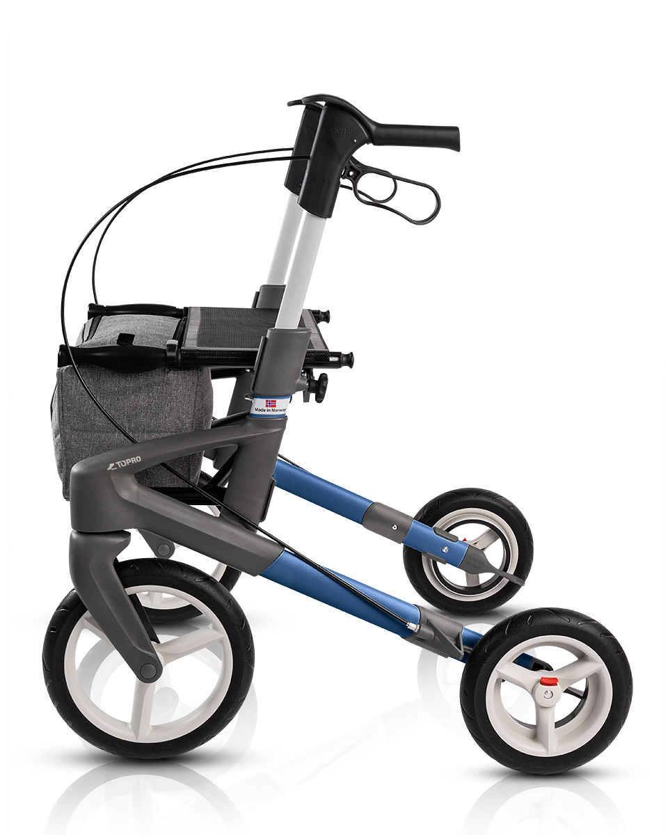 Rollator TOPRO Olympos ATR blau Seitenansicht