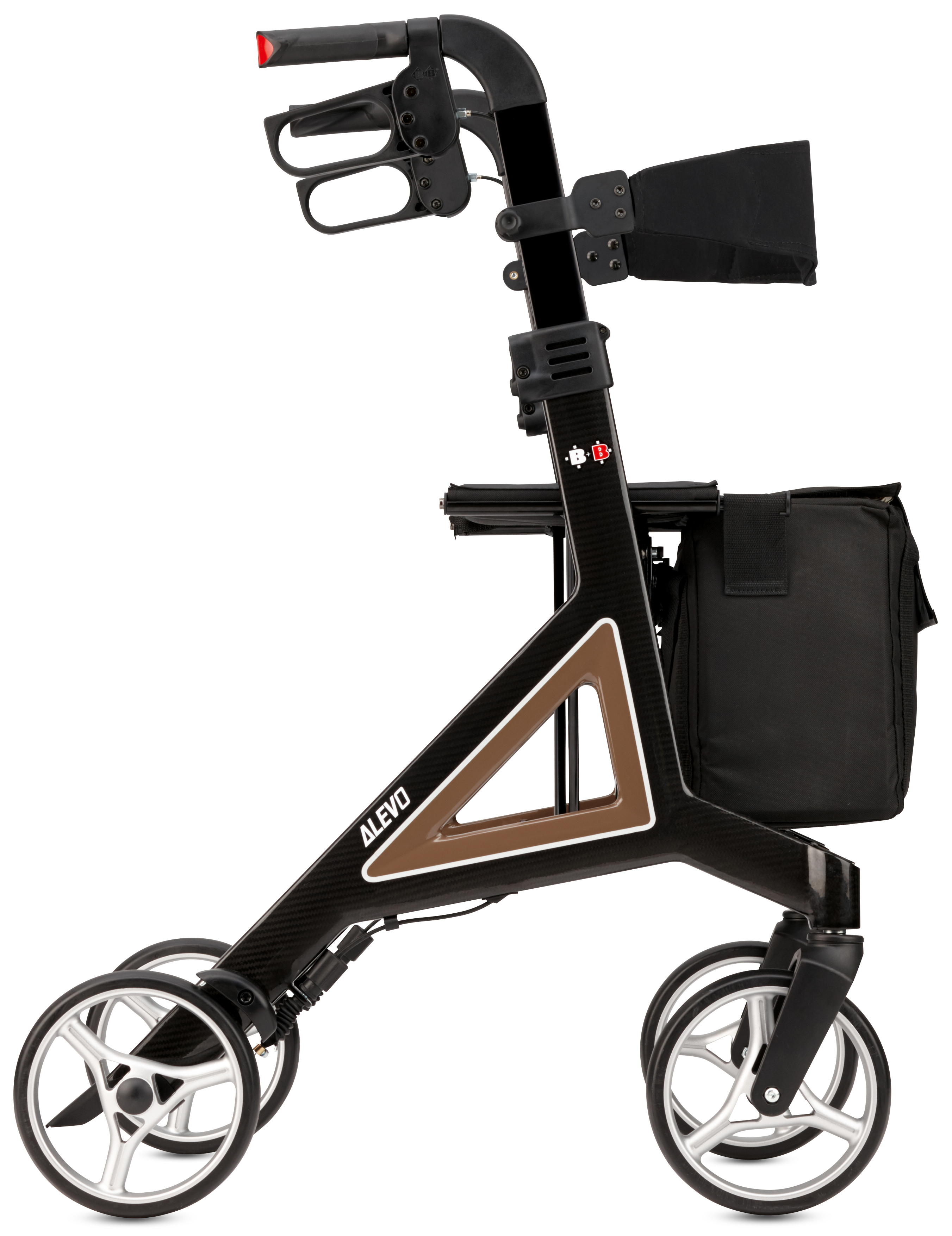 Rollator ALEVO CARBON, Farbe mokka