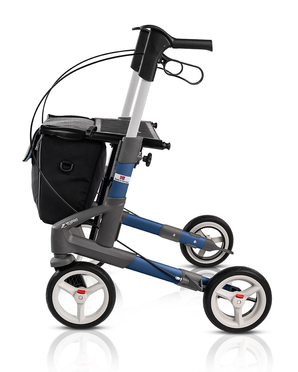 Rollator TOPRO Troja 5G, S blau, Seitenansicht
